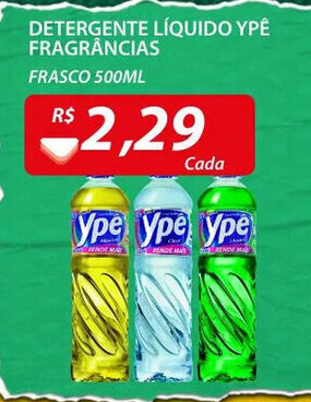 Assaí Atacadista Detergente Liquido Ype Frag 500ml oferta