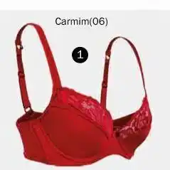 DeMillus Sutiã lousane carmim oferta