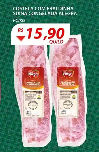 Assaí Atacadista Costela com Fraldinha Suina congelada Alegra oferta