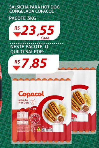 Assaí Atacadista Salsicha para Hot dog congelada Copacol 3kg oferta