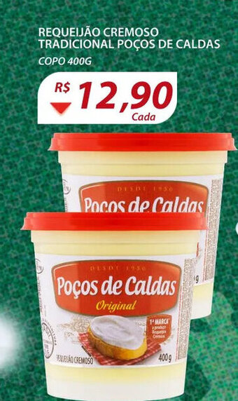Assaí Atacadista Requeijao Cremoso Tradicional Pocos de Caldas 400g oferta