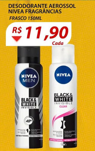 Assaí Atacadista Desodorante Aerossol Nivea Fragrancias 150ml oferta