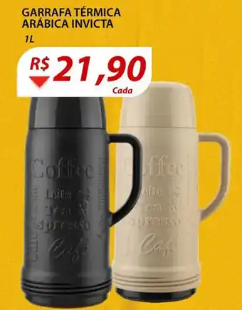 Assaí Atacadista Garrafa Termica Arabica Invicta 1L oferta