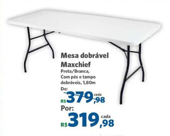 Sam's Club Mesa Dobravel MaxChief oferta