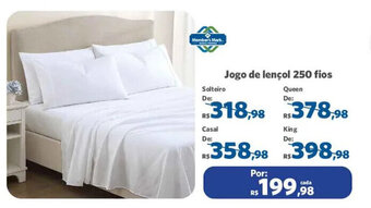 Jogo de Lencol 250 fios Solteiro