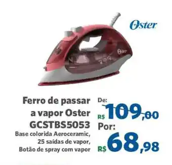 Sam's Club Ferro de Passar a Vapor Oster oferta