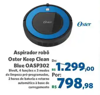 Sam's Club Aspirador Robo Oster Keep Clean blue oferta