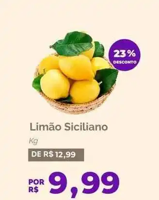 Oba Hortifruti Limão siciliano 23% desconto oferta