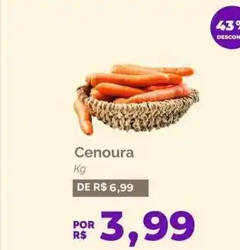 Oba Hortifruti Cenoura 43% desconto oferta