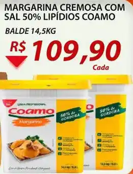 Assaí Atacadista Margarina Cremosa com sal 50% Lipidos Coamo 14.5kg oferta