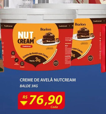 Assaí Atacadista Creme de Avela Nutcream balde 3kg oferta