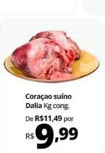 Supermercados Baklizi Coraçao suíno dalia kg cong. oferta
