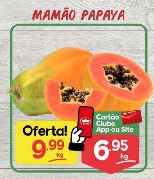 Supermercados Princesa Mamão papaya kg oferta