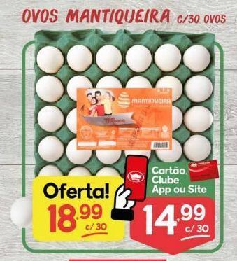 Ovos mantiqueira c/30 ovos