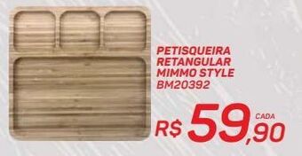 GBarbosa Petisqueira retangular mimmo style oferta