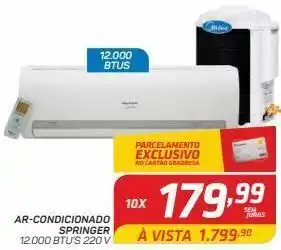 Ar-condicionado springer 12.000 btu’s 220 v
