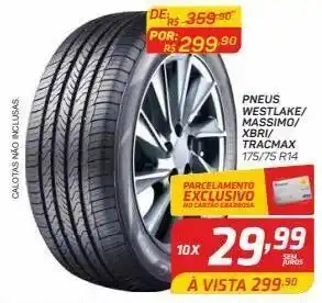 GBarbosa Pneus westlake/ massimo/ xbri/ tracmax 175/75 r14 oferta