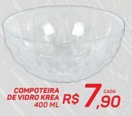 GBarbosa Compoteira de vidro krea 400ml oferta