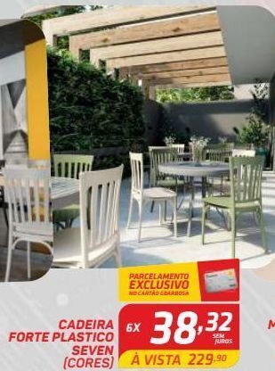 GBarbosa Cadeira forte plastico seven oferta