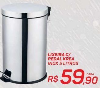 GBarbosa Lixeira c/ pedal krea 5lt oferta