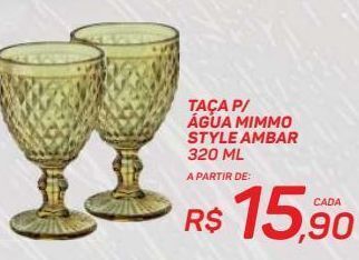 GBarbosa Taça p/ água mimmo style ambar 320ml oferta