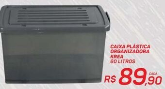 GBarbosa Caixa plástica organizadora krea 60 litros oferta