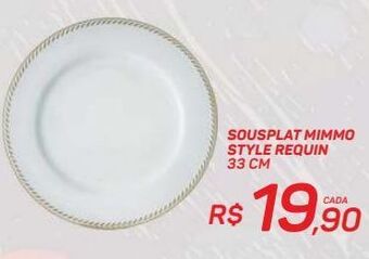GBarbosa Sousplat mimmo style requin 33cm oferta