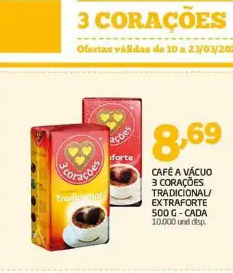 Cooper Café A Vácuo 3 Corações Tradicional Extraforte oferta