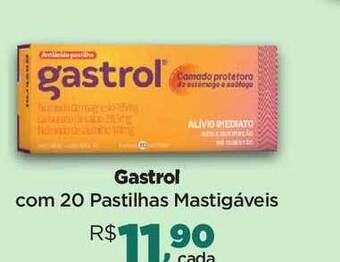 Gastrol Com 20 Pastilhas Mastigáveis