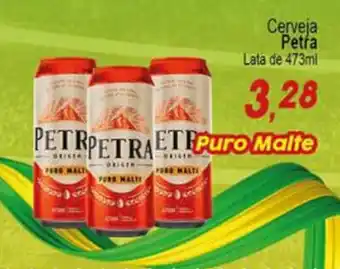 Villefort Atacadista Cerveja Petra lata 473ml oferta