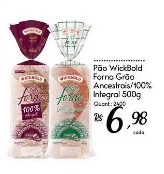 Giassi Supermercados Pão Wickbold Forno Grão Ancestrais 100% Integral 500g oferta