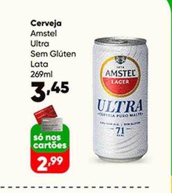 Zaffari Cerveja amstel ultra sem glúten oferta