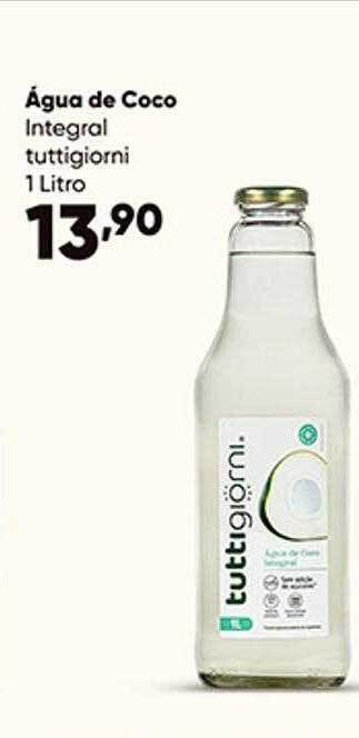 Zaffari Água de coco integral tuttigiorni oferta