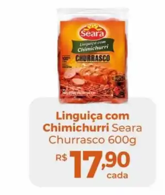 Chama Supermercados Linguiça com chimichurri seara churrasco oferta