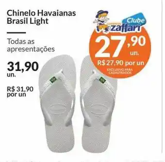 Chinelo havainas brasil light