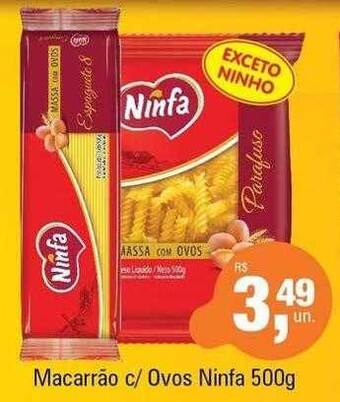 Supermercados Alvorada Macarrão c ovos ninfa oferta