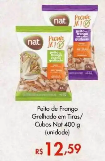 Supermercados Imperatriz Peito de frango grelhado em tiras cubos nat unidade oferta