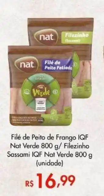 Supermercados Imperatriz Filé de peito de frango iqf nat verde filezinho sassami iqf nat verde unidade oferta