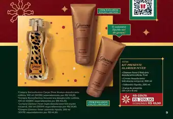 O Boticário Kit presente glamour fever oferta