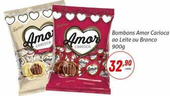 Rede Aliança Bombons amor carioca ao leite ou branco oferta