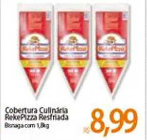 Atacadão Cobertura Culinaria Reke Pizza Resfriada 1.8kg oferta