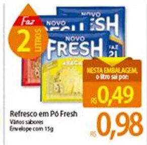 Atacadão Refresco em po Fresh 15g oferta