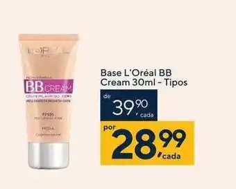Drogaria Coop Base l'oréal bb cream 30ml oferta