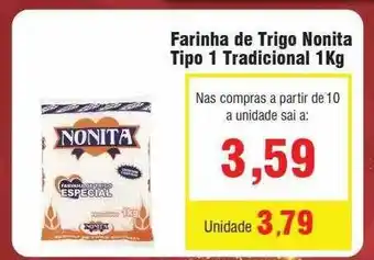 Spani Atacadista Farinha de trigo nonita tipo 1 tradicional oferta