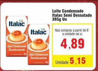 Spani Atacadista Leite condensado italac semi desnatado oferta