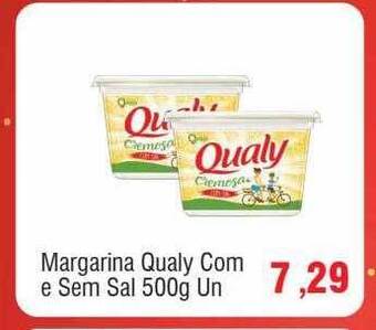 Margarina qualy com e sem sal