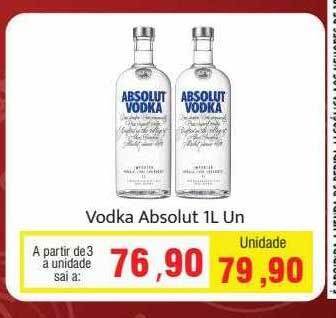 Spani Atacadista Vodka absolut oferta