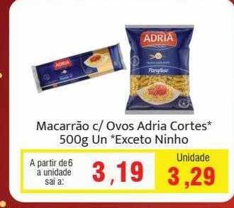 Spani Atacadista Macarrão c ovos adria cortes oferta
