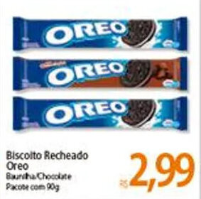 Atacadão Biscoito Recheado Oreo 90g oferta