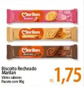 Atacadão Biscoito Recheado Marilan 90g oferta